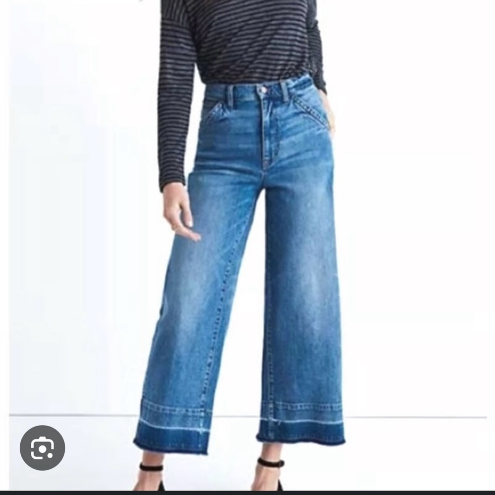 Madewell Flare Wide-Leg crop Jeans size 25